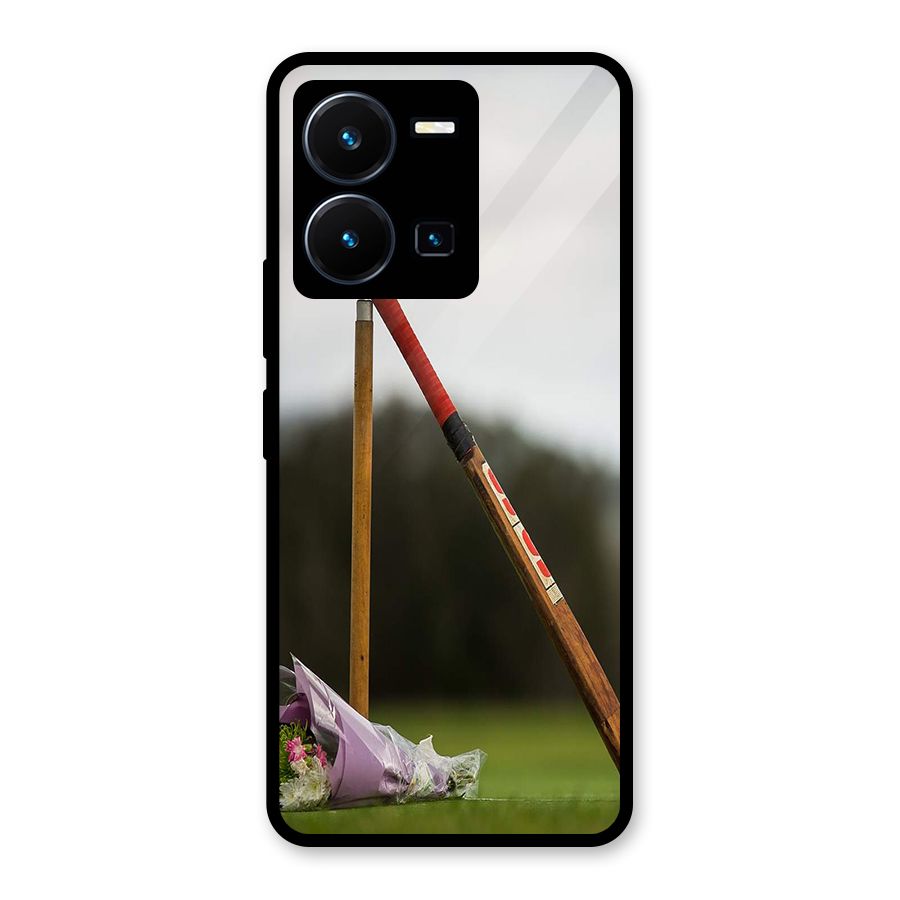Bat Wicket Glass Back Case for Vivo Y35