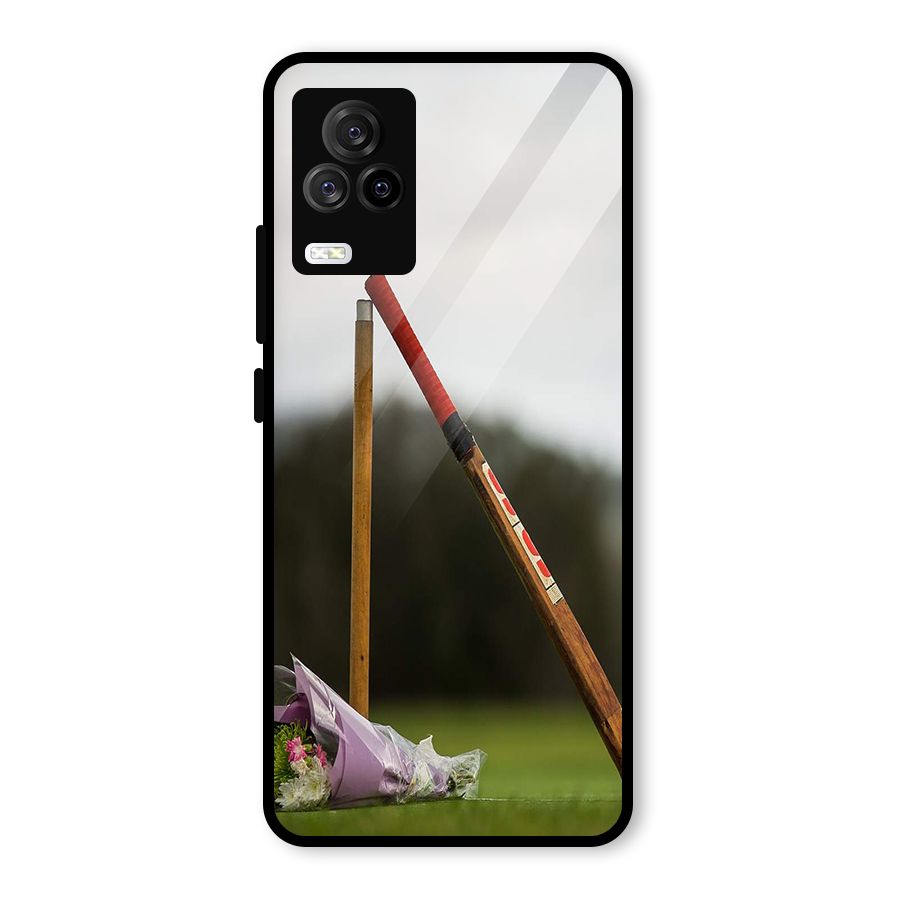 Bat Wicket Glass Back Case for Vivo iQOO 7 Legend 5G