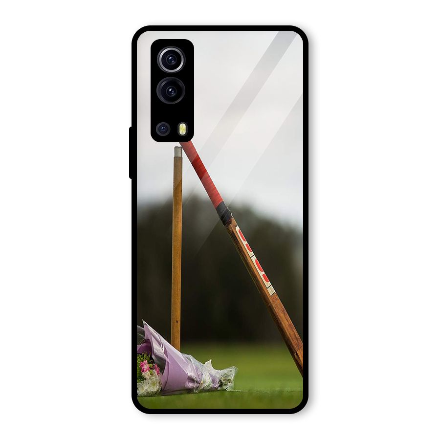Bat Wicket Glass Back Case for Vivo iQOO Z3