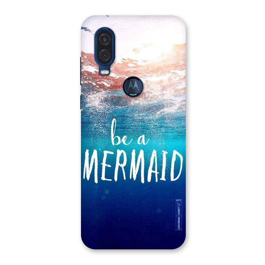 Be A Mermaid Back Case for Motorola One Vision