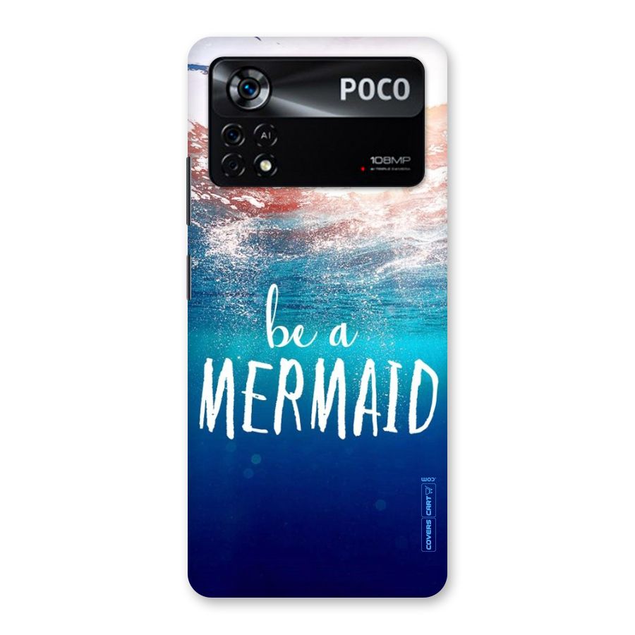 Be A Mermaid Back Case for Poco X4 Pro 5G