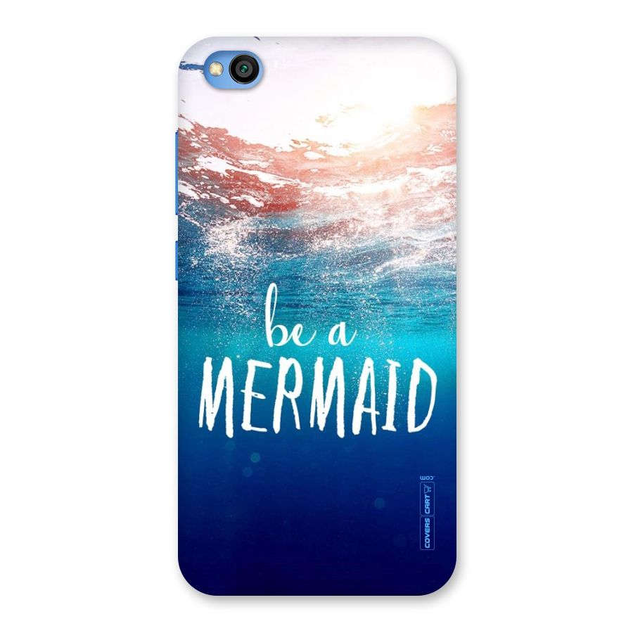 Be A Mermaid Back Case for Redmi Go