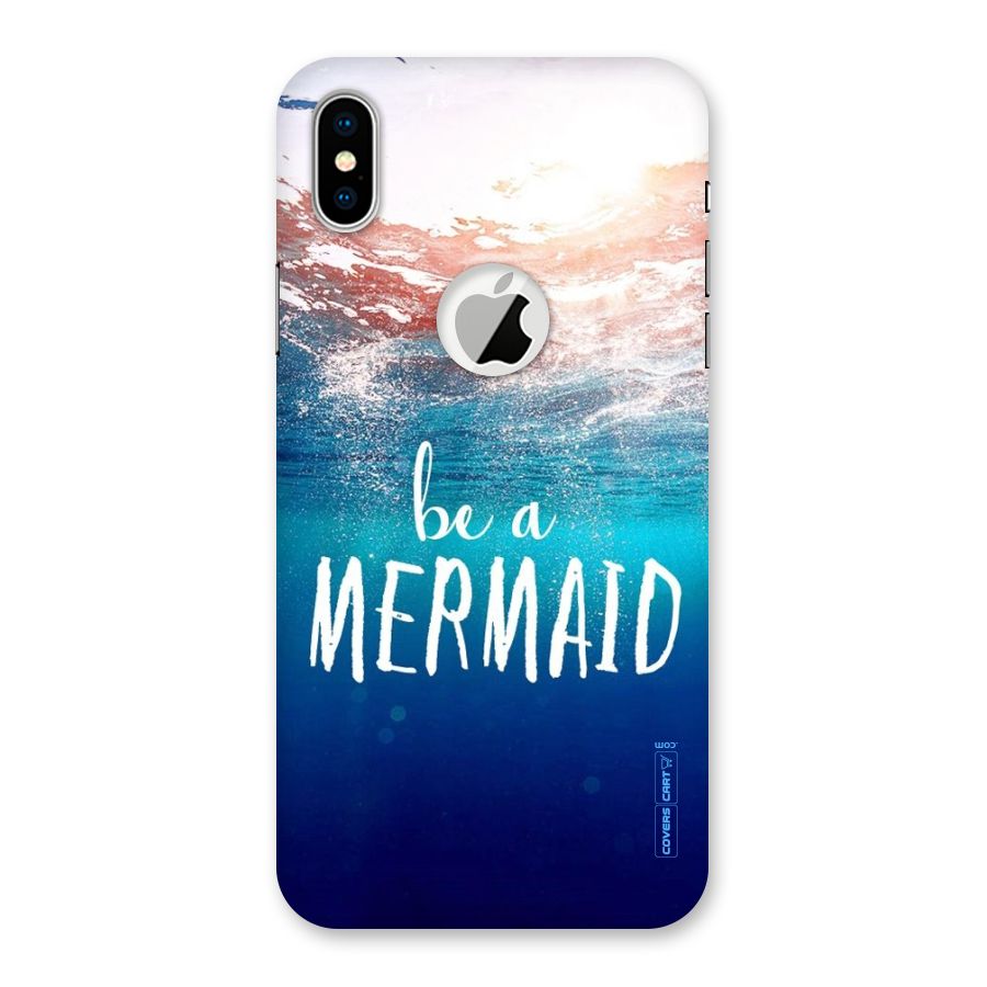 Be A Mermaid Back Case for iPhone XS Logo Cut
