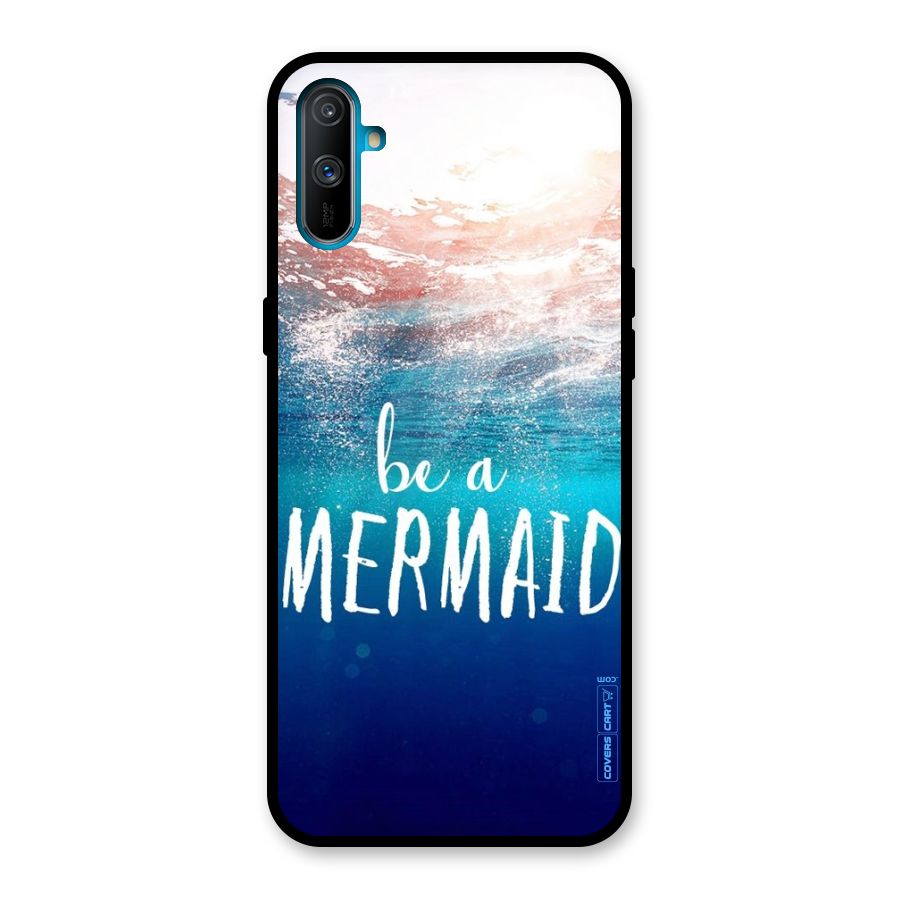 Be A Mermaid Glass Back Case for Realme C3