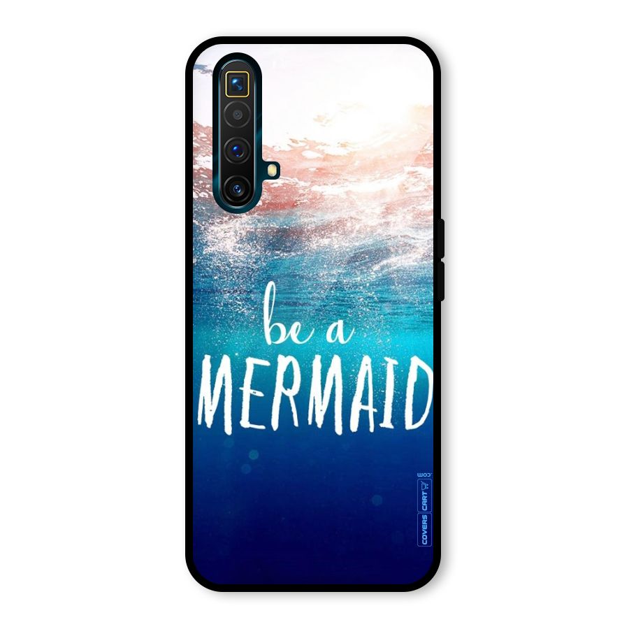 Be A Mermaid Glass Back Case for Realme X3