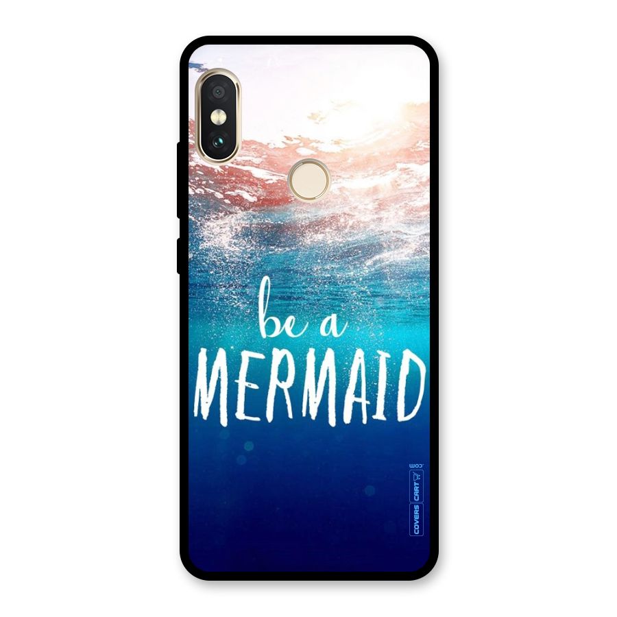 Be A Mermaid Glass Back Case for Redmi Note 5 Pro