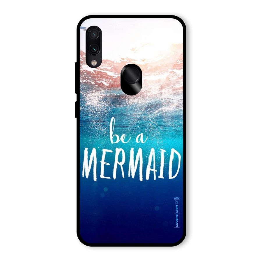 Be A Mermaid Glass Back Case for Redmi Note 7 Pro