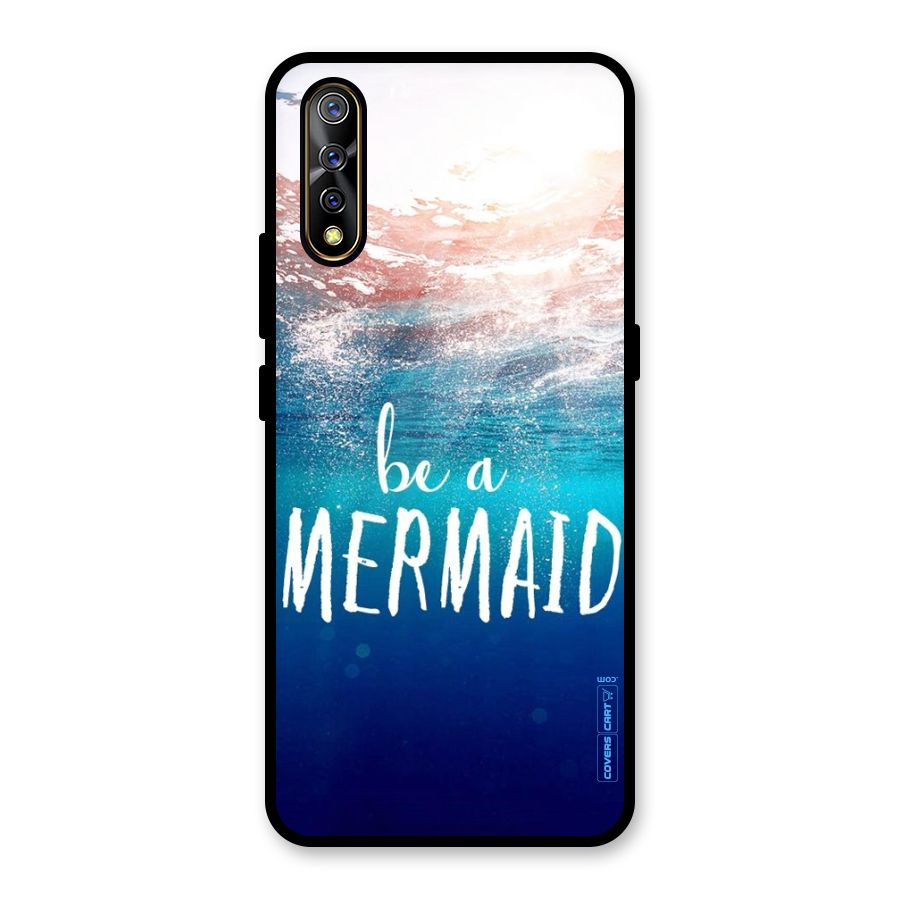 Be A Mermaid Glass Back Case for Vivo S1