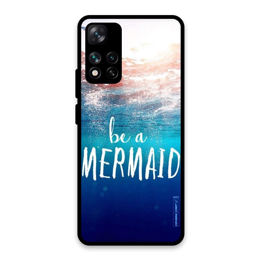 Be A Mermaid Glass Back Case for Xiaomi 11i HyperCharge 5G