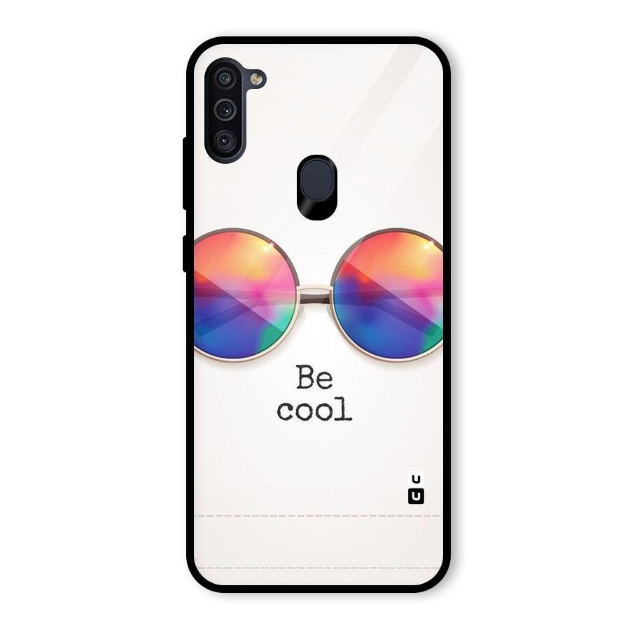 Be Cool Glass Back Case for Galaxy M11