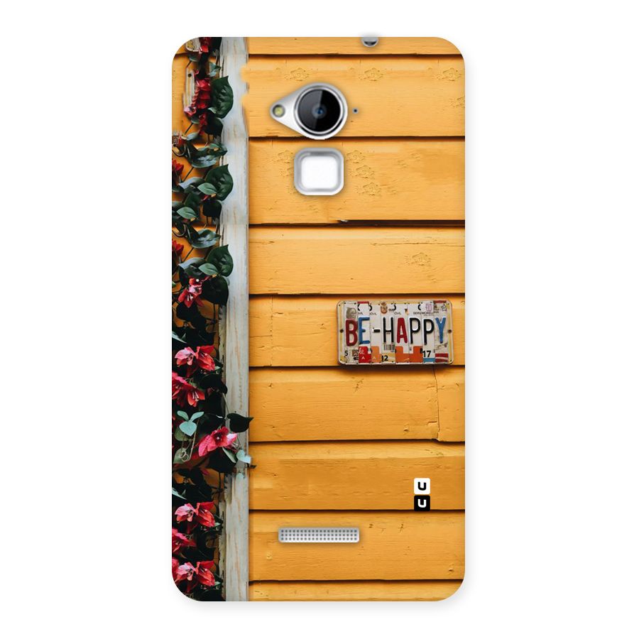 Be Happy Yellow Wall Back Case for Coolpad Note 3