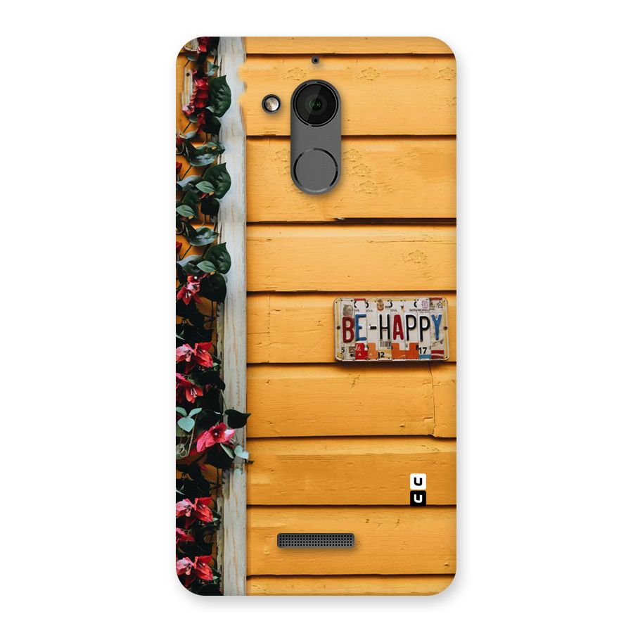 Be Happy Yellow Wall Back Case for Coolpad Note 5