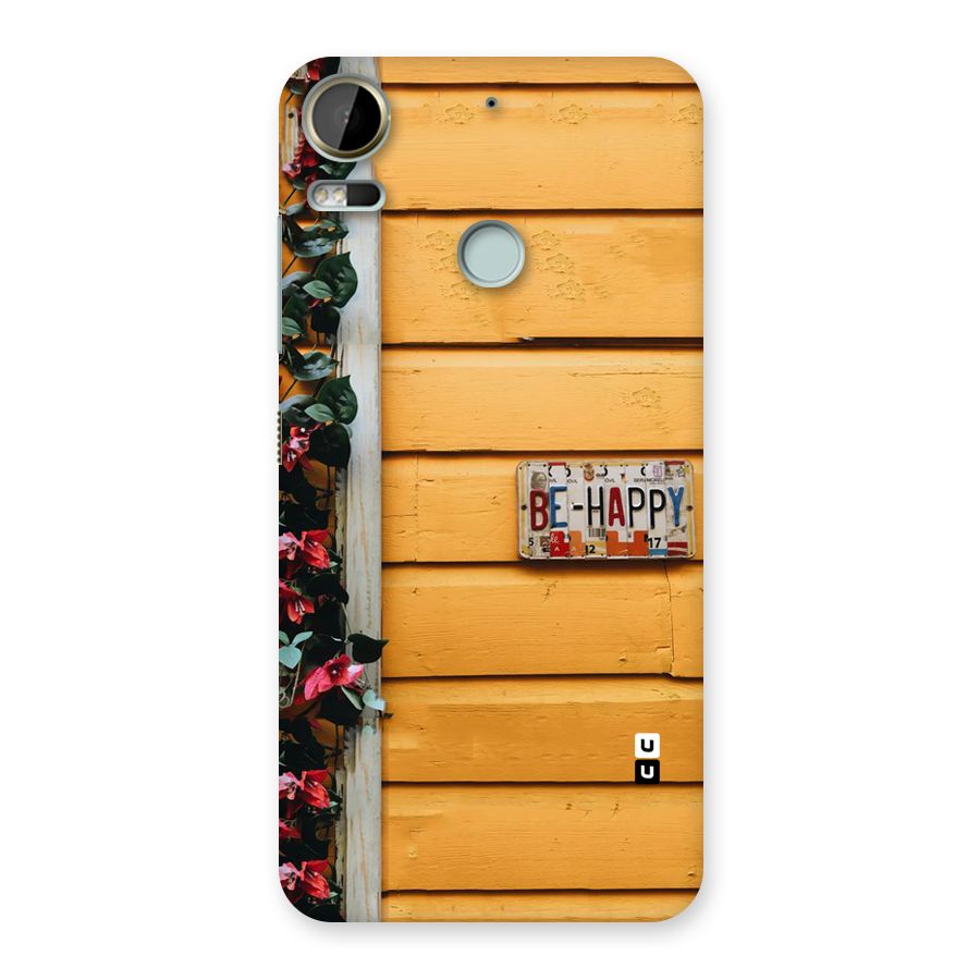Be Happy Yellow Wall Back Case for Desire 10 Pro