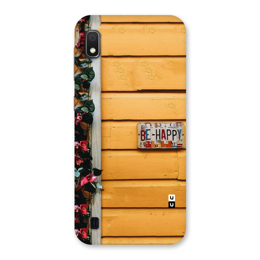 Be Happy Yellow Wall Back Case for Galaxy A10