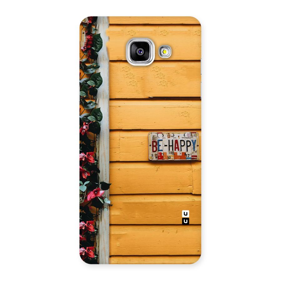 Be Happy Yellow Wall Back Case for Galaxy A5 2016