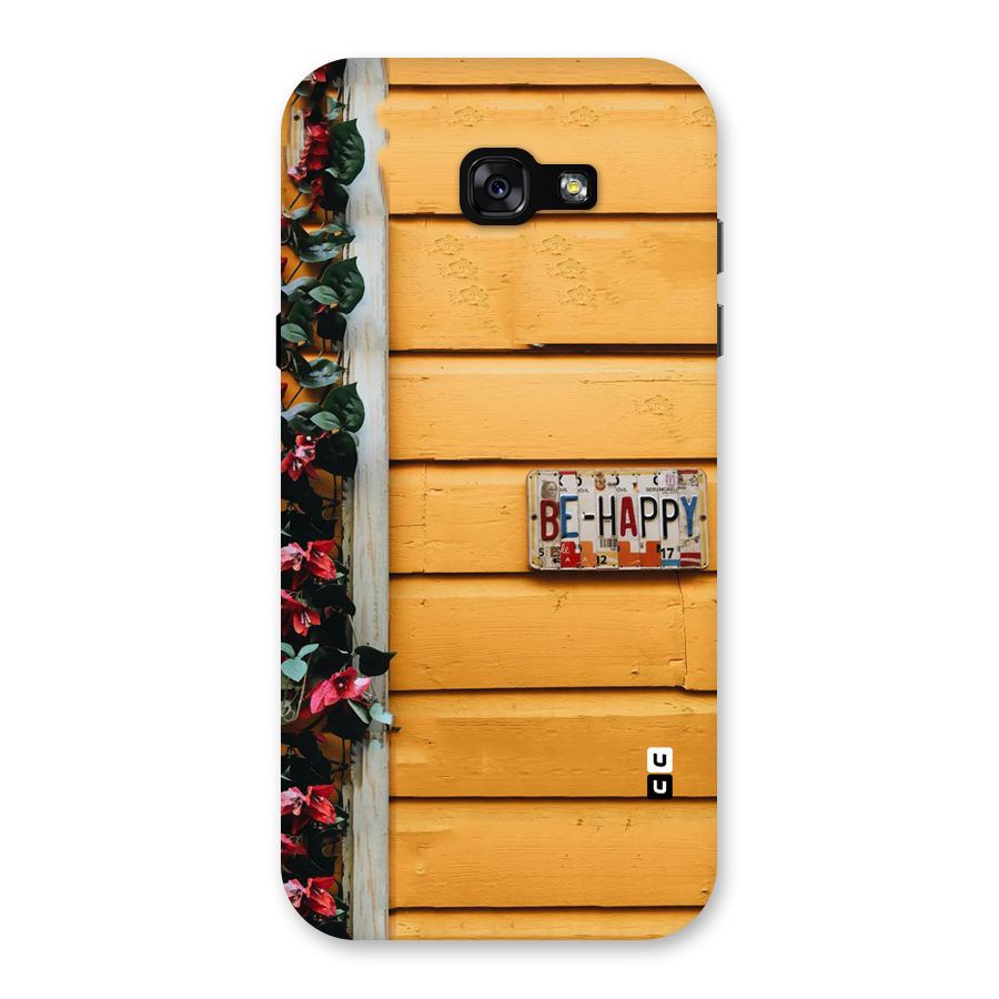 Be Happy Yellow Wall Back Case for Galaxy A7 (2017)