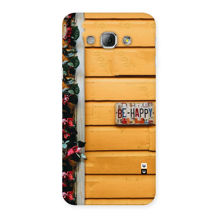 Be Happy Yellow Wall Back Case for Galaxy A8