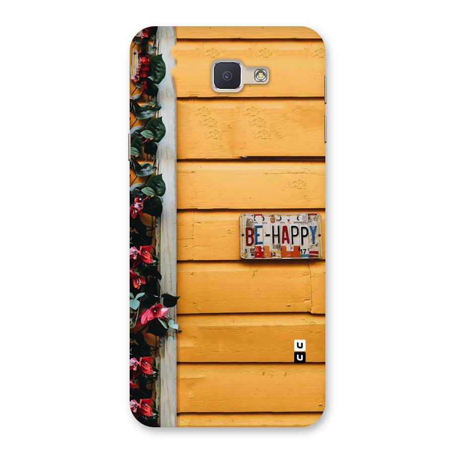 Be Happy Yellow Wall Back Case for Galaxy J5 Prime