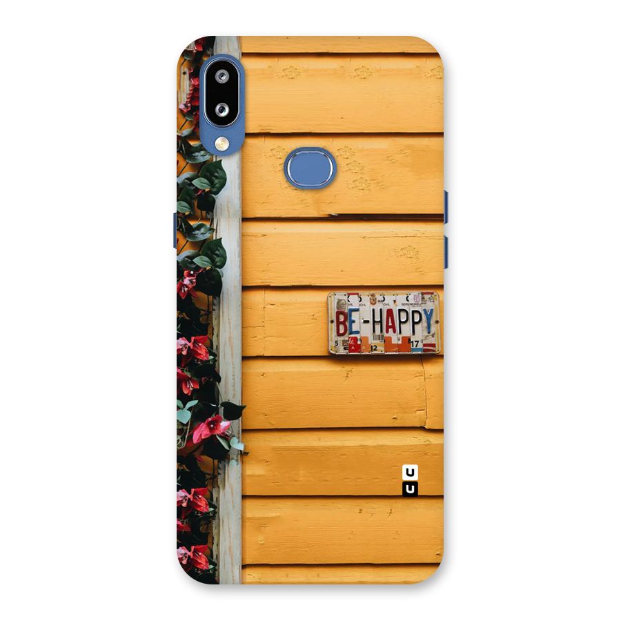 Be Happy Yellow Wall Back Case for Galaxy M01s