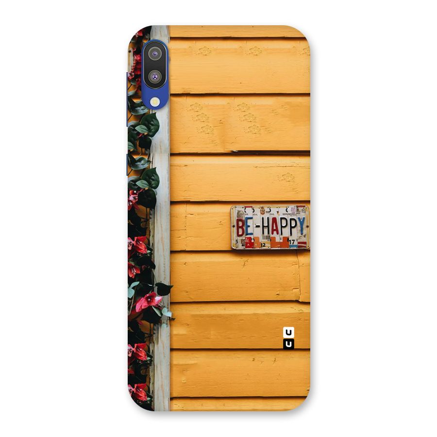 Be Happy Yellow Wall Back Case for Galaxy M10