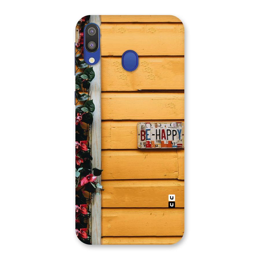Be Happy Yellow Wall Back Case for Galaxy M20