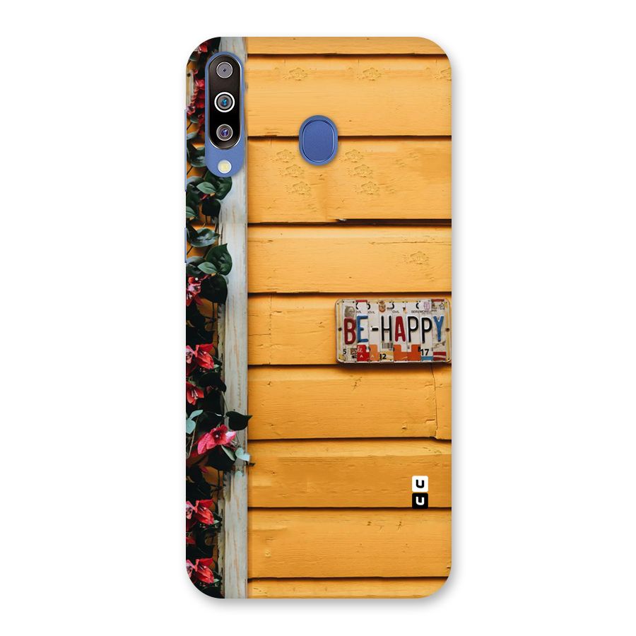 Be Happy Yellow Wall Back Case for Galaxy M30