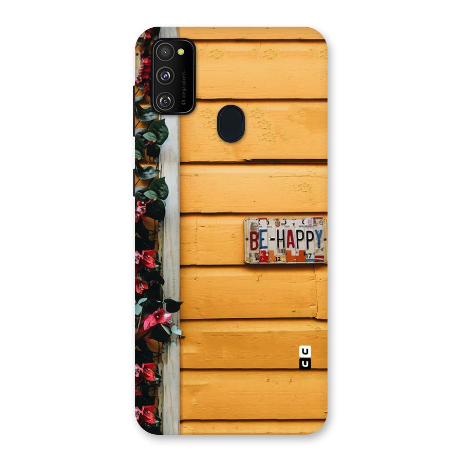 Be Happy Yellow Wall Back Case for Galaxy M30s