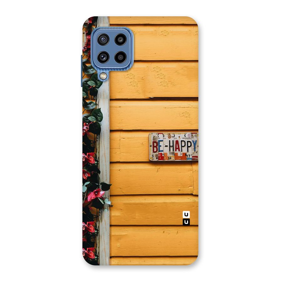 Be Happy Yellow Wall Back Case for Galaxy M32