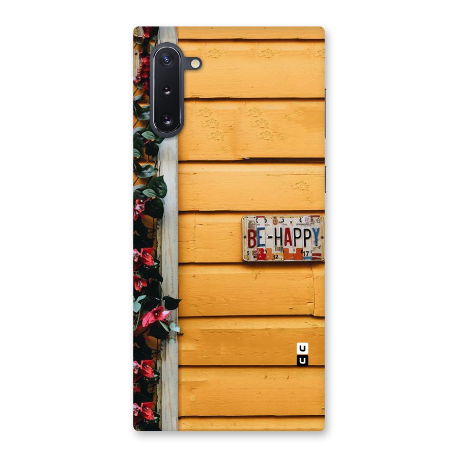 Be Happy Yellow Wall Back Case for Galaxy Note 10