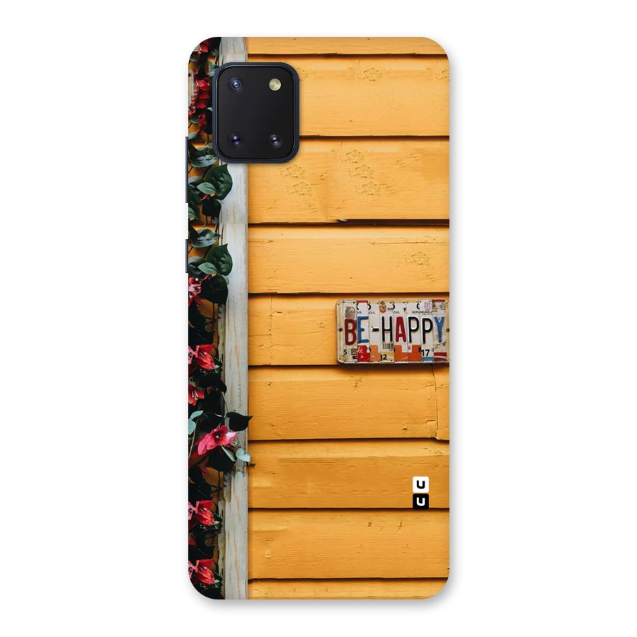 Be Happy Yellow Wall Back Case for Galaxy Note 10 Lite