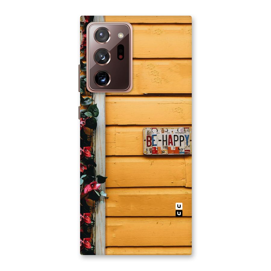 Be Happy Yellow Wall Back Case for Galaxy Note 20 Ultra
