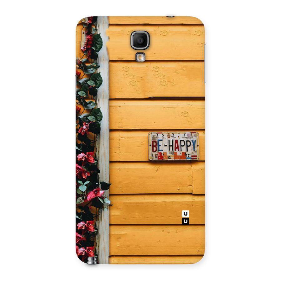 Be Happy Yellow Wall Back Case for Galaxy Note 3 Neo