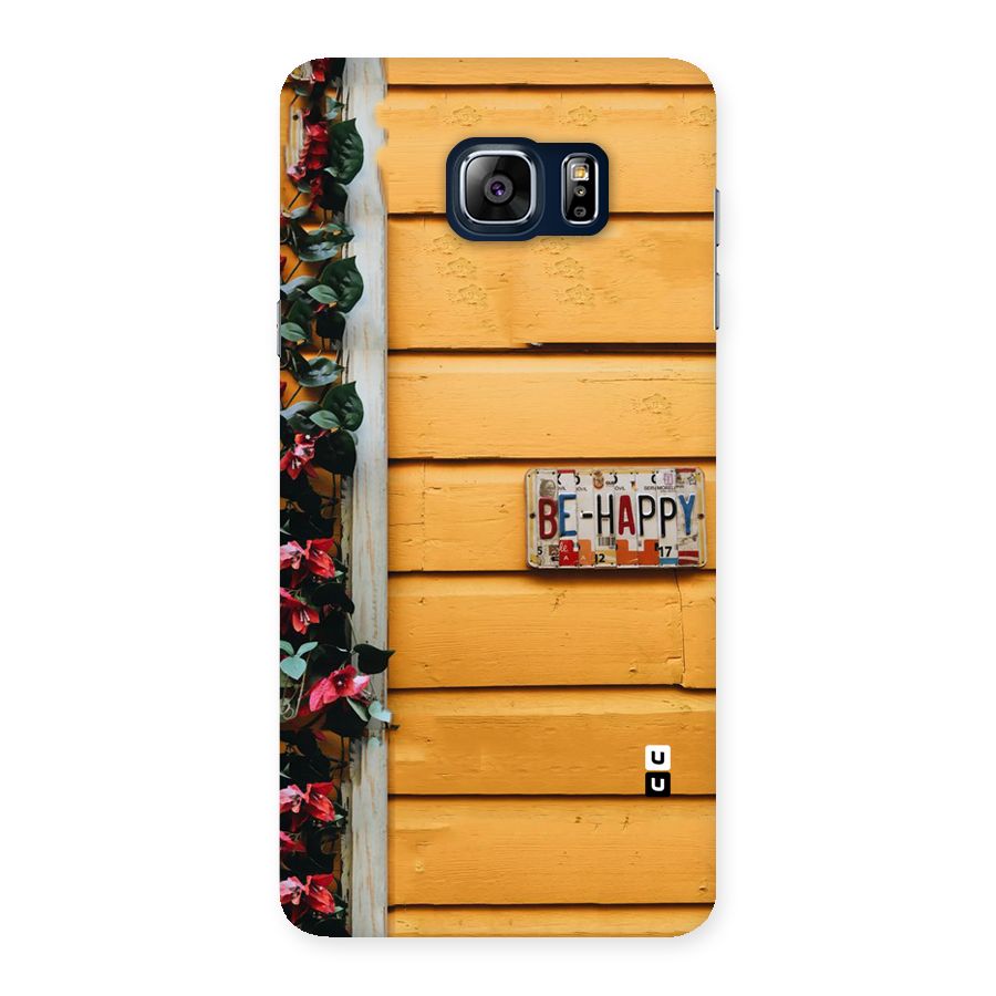 Be Happy Yellow Wall Back Case for Galaxy Note 5