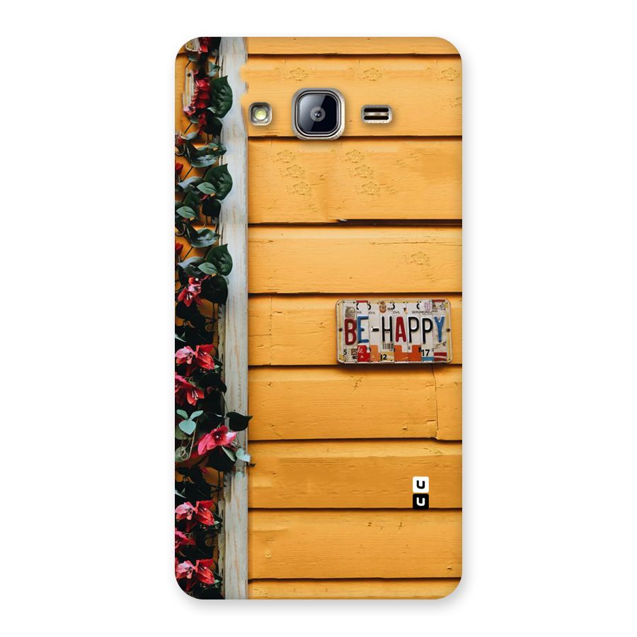 Be Happy Yellow Wall Back Case for Galaxy On5