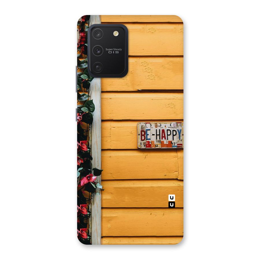Be Happy Yellow Wall Back Case for Galaxy S10 Lite