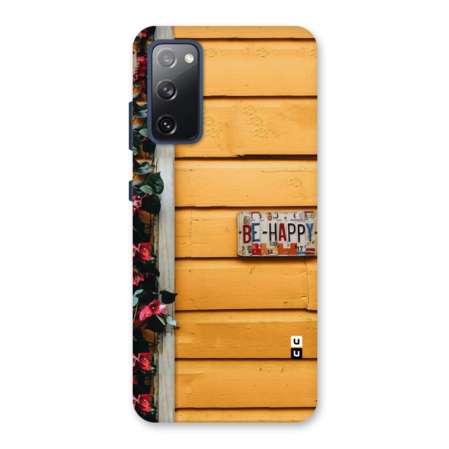 Be Happy Yellow Wall Back Case for Galaxy S20 FE