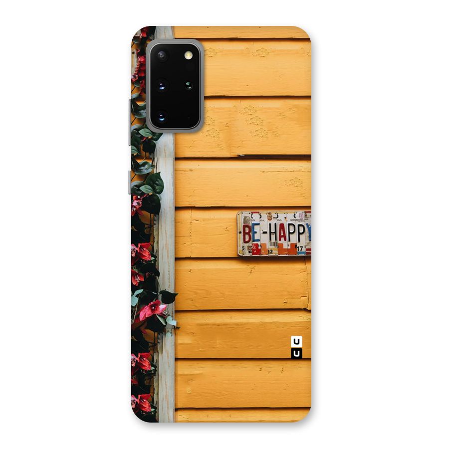 Be Happy Yellow Wall Back Case for Galaxy S20 Plus