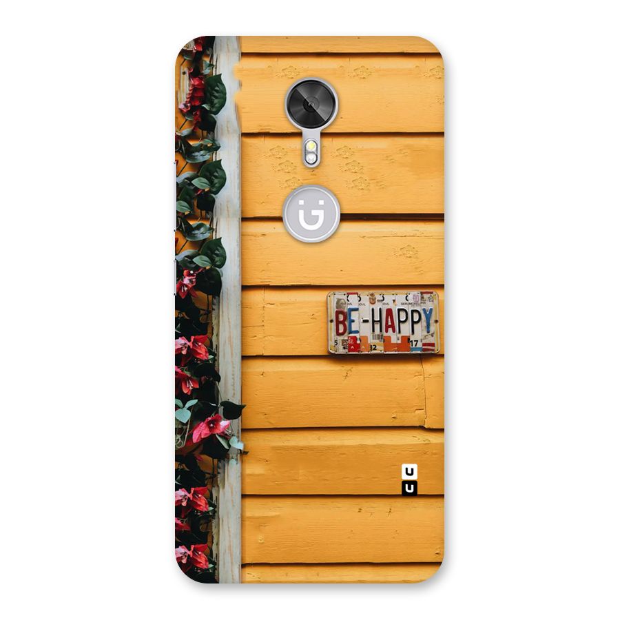 Be Happy Yellow Wall Back Case for Gionee A1
