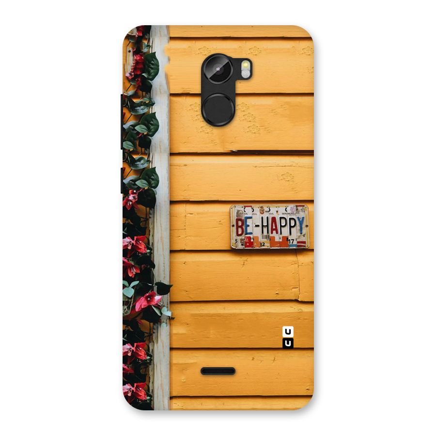 Be Happy Yellow Wall Back Case for Gionee X1