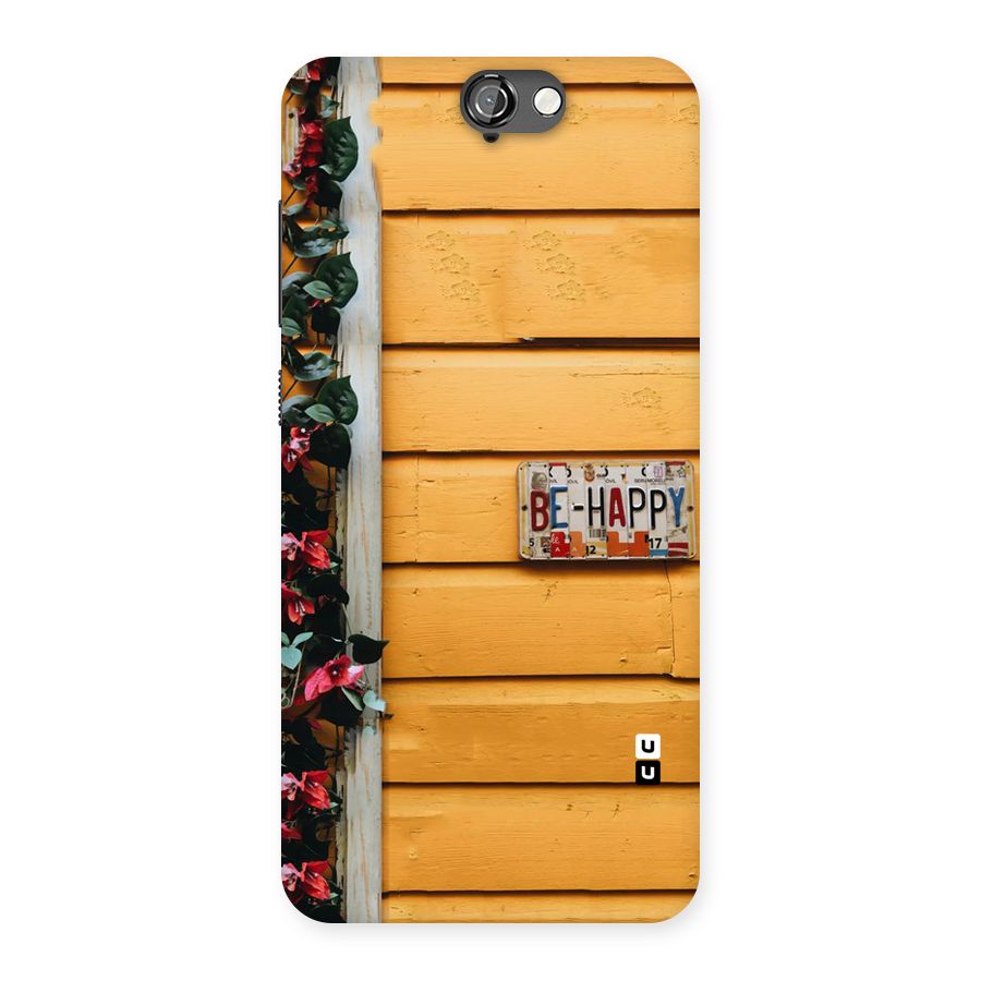 Be Happy Yellow Wall Back Case for HTC One A9