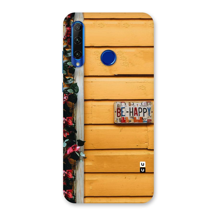 Be Happy Yellow Wall Back Case for Honor 20i
