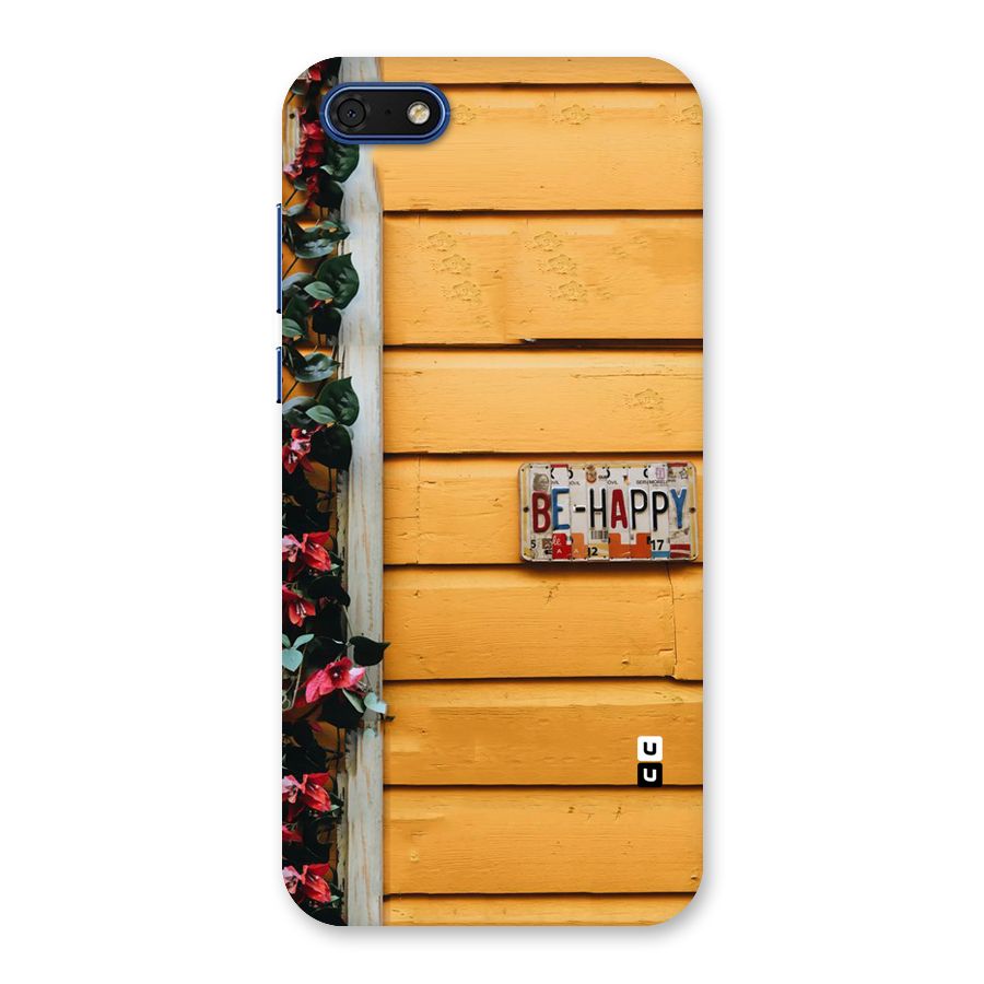 Be Happy Yellow Wall Back Case for Honor 7s
