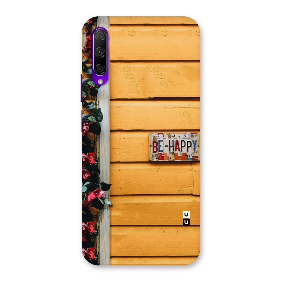 Be Happy Yellow Wall Back Case for Honor 9X Pro