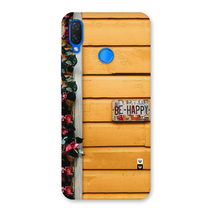 Be Happy Yellow Wall Back Case for Huawei P Smart+