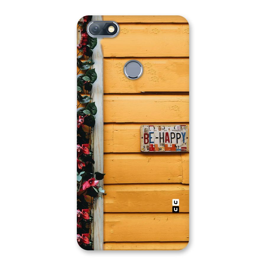 Be Happy Yellow Wall Back Case for Infinix Note 5