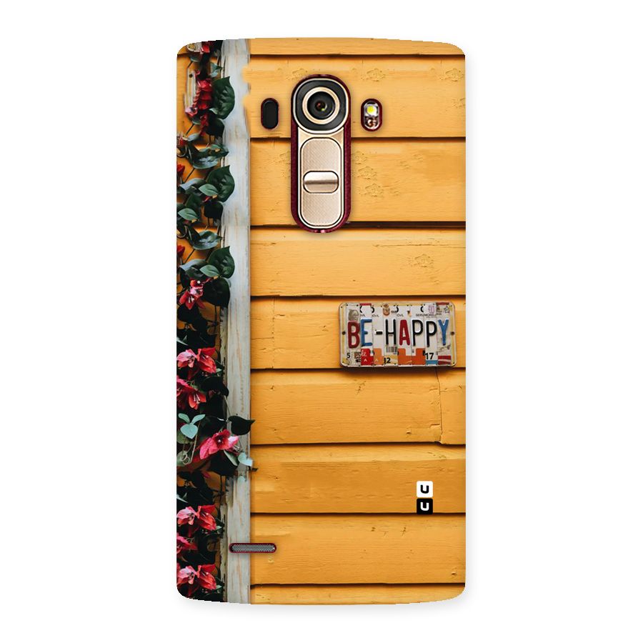 Be Happy Yellow Wall Back Case for LG G4