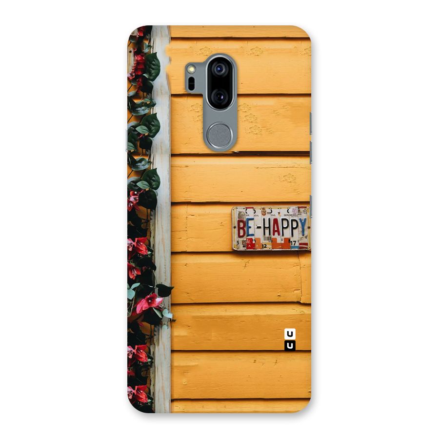 Be Happy Yellow Wall Back Case for LG G7