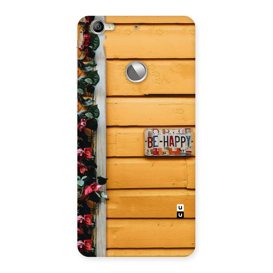 Be Happy Yellow Wall Back Case for LeTV Le 1s