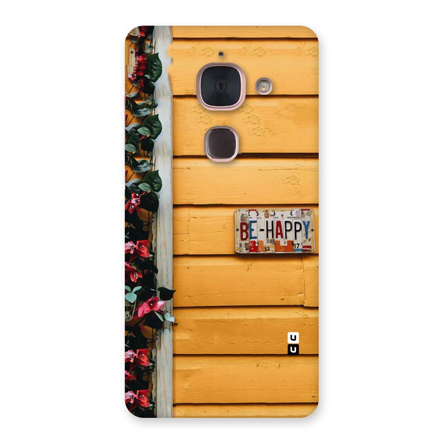 Be Happy Yellow Wall Back Case for Le Max 2