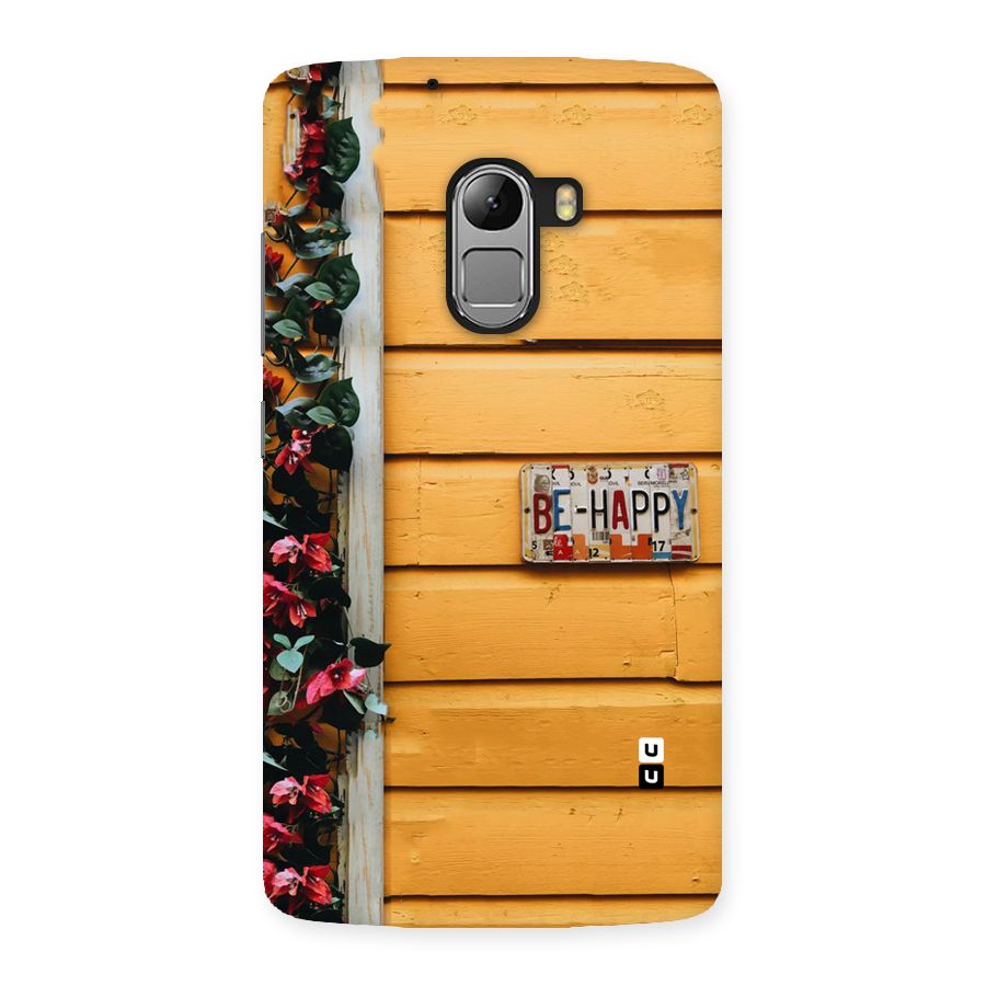 Be Happy Yellow Wall Back Case for Lenovo K4 Note